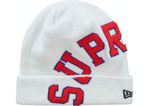 Supreme New Era Big Arc Beanie White