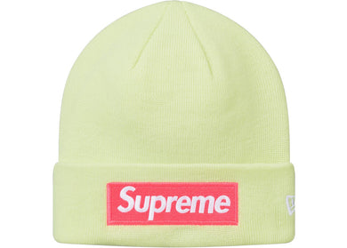 Supreme New Era Box Logo Beanie (FW17) Pale Lime