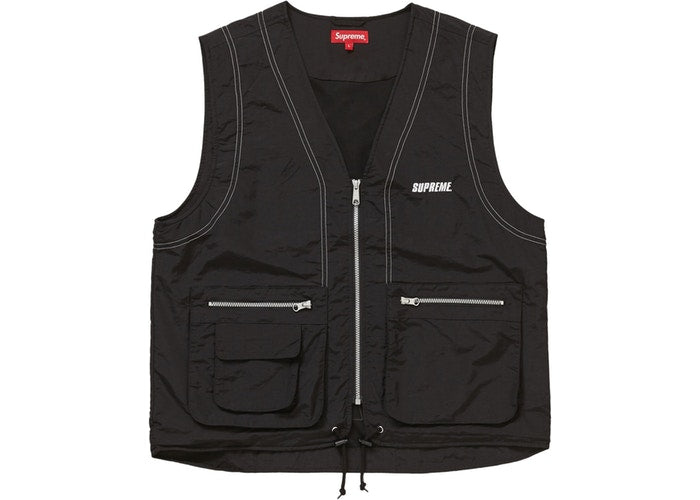 Nylon Cargo Vest (Black)