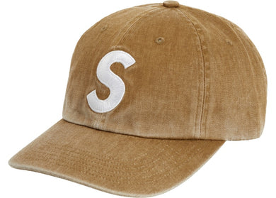 Supreme Pigment Print S Logo 6-Panel Tan