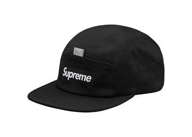 Supreme Reflective Tab Pocket Camp Cap Black