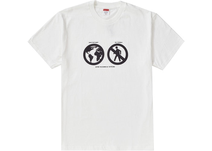 Supreme Save The Planet Tee White