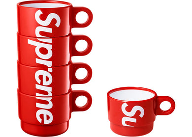 Supreme Stacking Cups (Set of 4) Red