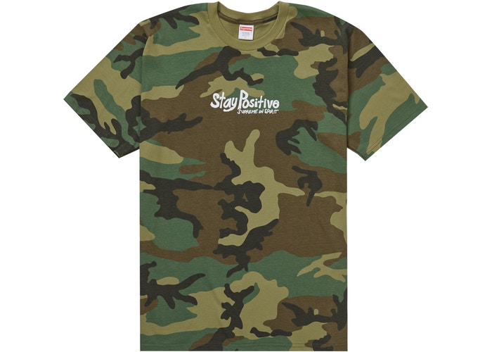 Supreme Stay Positive Tee Camo