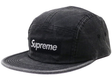 Supreme Washed Canvas Camp Cap Black