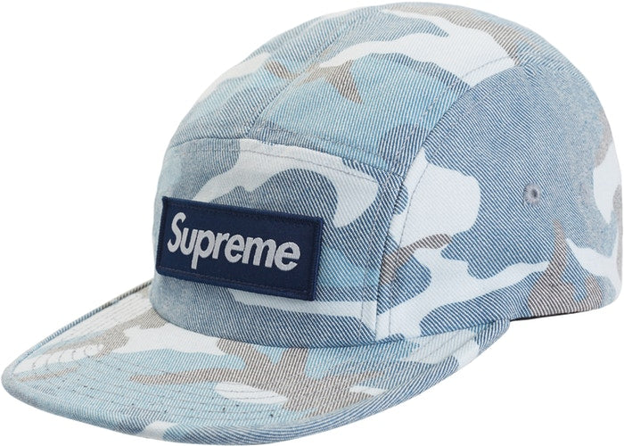 Washed Out Camo Camp Cap (Blue)