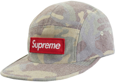 Washed Out Camo Camp Cap (Woodland Camo)