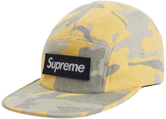 Washed Out Camo Camp Cap (Yellow)