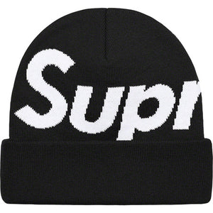 Supreme Big Logo Beanie Black