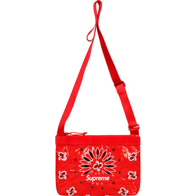 Supreme Bandana Tarp Side Bag Red