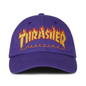 Thrasher Flame Old Timer Hat Purple