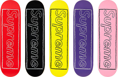 Supreme Kaws Chalk Logo Skateboard