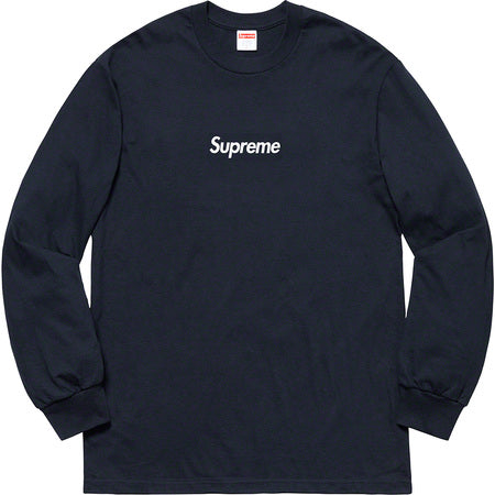 Supreme Box Logo L/S Tee Navy