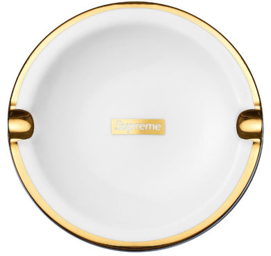 Supreme Gold Trim Ceramic Ashtray