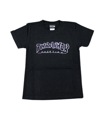 Thrasher Kids Mag Outline S/S Tee Black