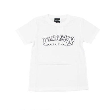 Thrasher Kids Mag Outline S/S Tee White