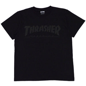 Thrasher Foaming Logo S/S Tee Black