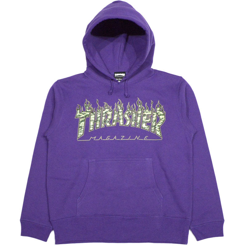 Thrasher Tiger Flame Camo Hoodie Sweat