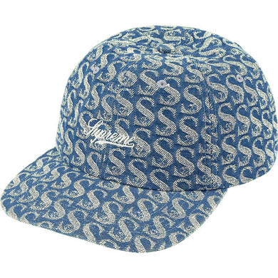 Supreme Monogram Denim 6-Panel Blue