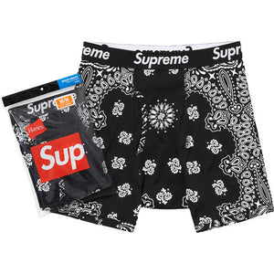 Supreme/Hanes Bandana Boxer Briefs (2 pack) Black