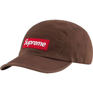 Supreme Washed Chino Twill Camp Cap Brown 21