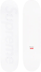 Supreme Tonal Box Logo Skateboard White