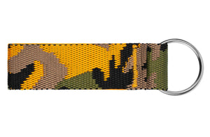 Supreme Webbing Keychain Yellow Camo