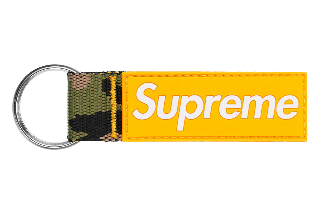 Supreme Webbing Keychain Yellow Camo