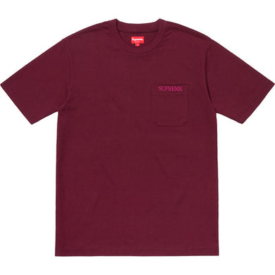 Supreme Embroidered Pocket Tee