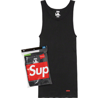 Supreme Hanes Tagless Tank Top (3 Pack) Black