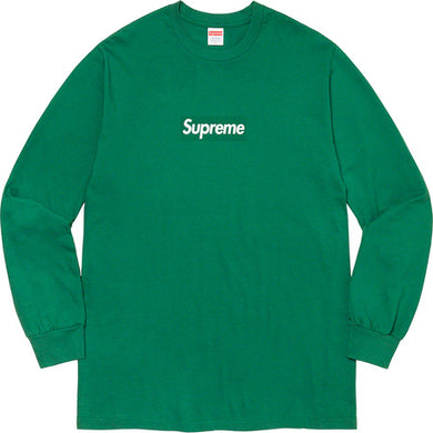 Supreme Box Logo L/S Tee Green