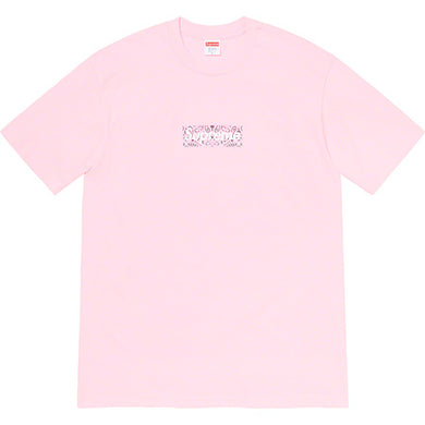 Supreme Bandana Box Logo Tee Pink