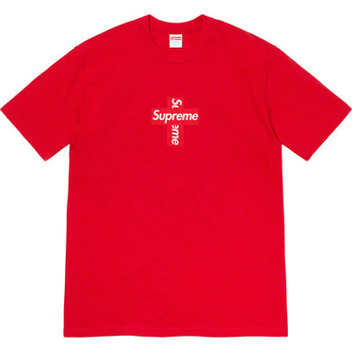 Supreme Cross Box Logo Tee Red