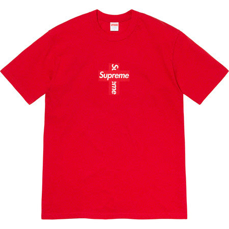 Supreme Cross Box Logo Tee Red