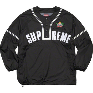 Supreme Snap-Off Sleeve L/S Baseball Top Black
